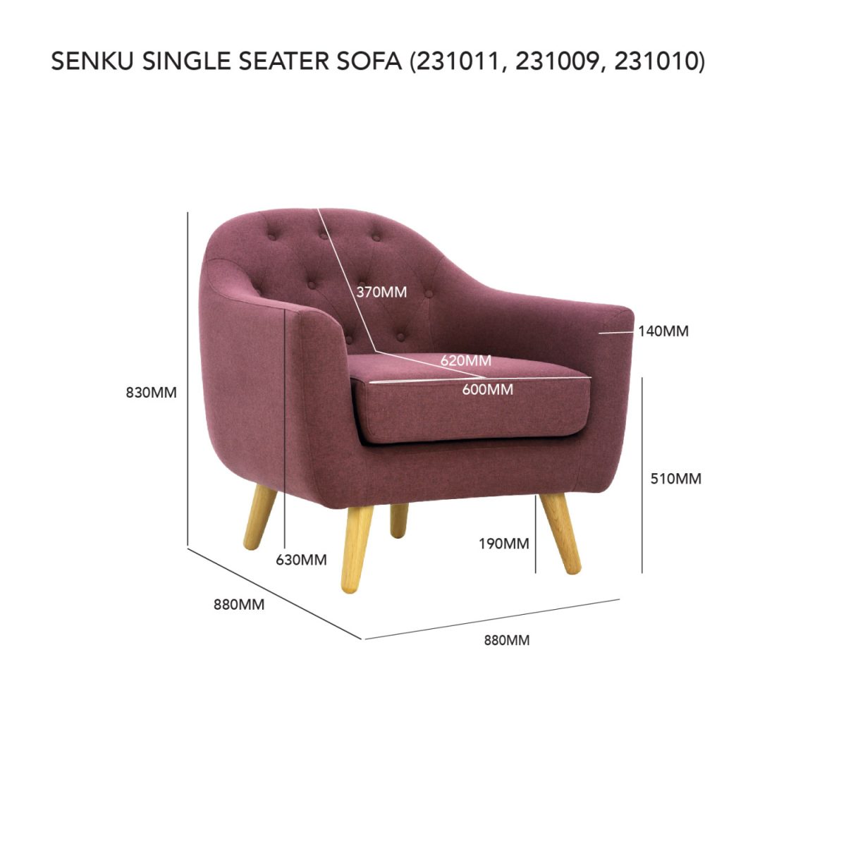 SENKU 1 SEATER 112/6560/6560 - Image 2
